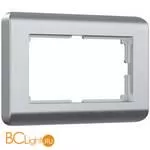Рамка для двойной розетки (серебряный) Werkel Stream W0082106 a051282