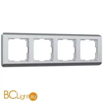 Рамка на 4 поста (серебряный) Werkel Stream W0042106 a051275