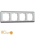 Рамка на 4 поста (серебряный) Werkel Stream W0042106 a051275