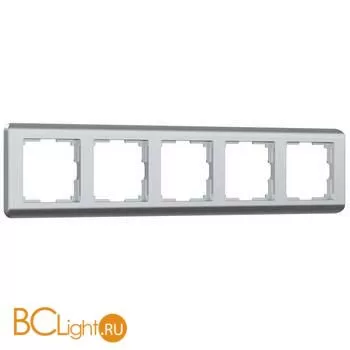 Рамка на 5 постов (серебряный) Werkel Stream W0052106 a051272