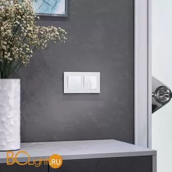 Выключатель одноклавишный с подсветкой (белый) Werkel Hammer W1210101 a052030 - Фото 3