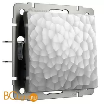 Выключатель одноклавишный проходной (серебряный) Werkel Hammer W1212006 a052079