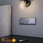 Выключатель одноклавишный с подсветкой (графит рифленый) Werkel W1110104 a050749 - Фото 1