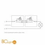 Выключатель одноклавишный проходной с подсветкой (графит рифленый) Werkel W1112104 a051687 - Фото 3