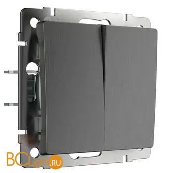 Выключатель двухклавишный (графит рифленый) Werkel W1120004 a050756