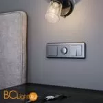 Выключатель двухклавишный (графит рифленый) Werkel W1120004 a050756 - Фото 0