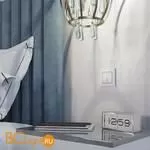 Сенсорный выключатель одноклавишный с подсветкой (белый) Werkel W4510101 a047861 - Фото 1