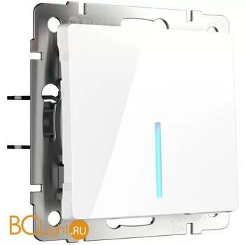 Выключатель одноклавишный с подсветкой (белый) Werkel W1110101 a051110