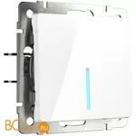 Выключатель одноклавишный проходной с подсветкой (белый) Werkel W1112101 a051118