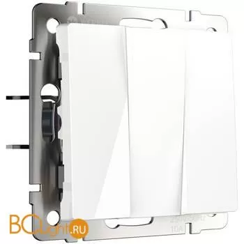 Выключатель трехклавишный (белый) Werkel W1130001 a051131