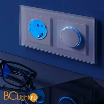 Диммер с подсветкой (белый) Werkel W1142101 a051137 - Фото 1