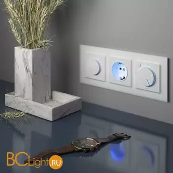 Диммер с подсветкой (белый) Werkel W1142101 a051137 - Фото 2