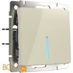 Выключатель одноклавишный с подсветкой (слоновая кость) Werkel W1110103 a051481