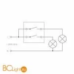 Выключатель двухклавишный (слоновая кость) Werkel W1120003 a051475 - Фото 5