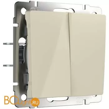 Выключатель двухклавишный проходной (слоновая кость) Werkel W1122003 a051485