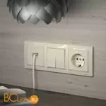 Выключатель двухклавишный проходной (слоновая кость) Werkel W1122003 a051485 - Фото 2