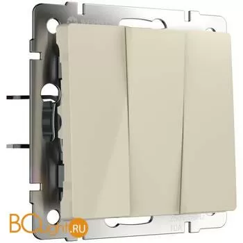 Выключатель трехклавишный (слоновая кость) Werkel W1130003 a051488
