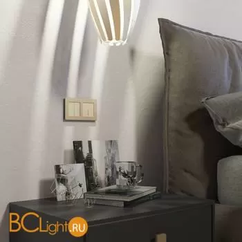 Сенсорный выключатель двухклавишный Умный дом (шампань) Werkel W4520611 a048329 - Фото 1