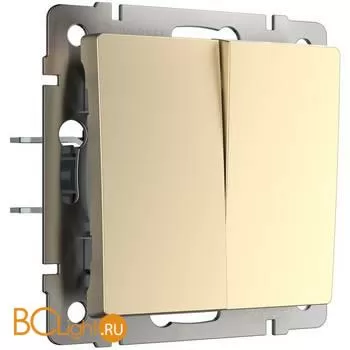 Выключатель двухклавишный проходной (шампань) Werkel W1122011 a050866