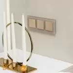 Выключатель одноклавишный с подсветкой (шампань рифленый) Werkel W1110110 a051413 - Фото 2