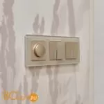 Выключатель одноклавишный проходной с подсветкой (шампань рифленый) Werkel W1112110 a051412 - Фото 5