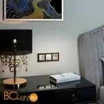 Выключатель двухклавишный с подсветкой (шампань рифленый) Werkel W1120110 a051414 - Фото 0