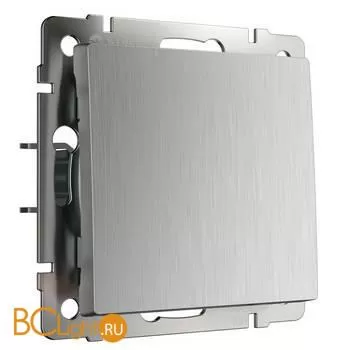 Выключатель одноклавишный (cеребряный рифленый) Werkel W1110009 a051358
