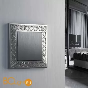 Выключатель одноклавишный проходной (cеребряный рифленый) Werkel W1112009 a051348 - Фото 1