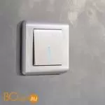 Выключатель одноклавишный с подсветкой (перламутровый рифленый) Werkel W1110113 a051177 - Фото 0