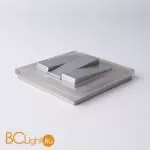 Выключатель трехклавишный (серебряный) Werkel W1130006 a051503 - Фото 1