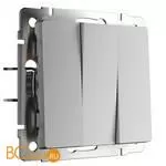 Выключатель трехклавишный (серебряный) Werkel W1130006 a051503