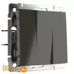 Выключатель трехклавишный (серо-коричневый) Werkel WL07-SW-3G a033752