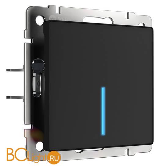 Сенсорный выключатель одноклавишный с подсветкой (черный) Werkel W4510108 a047866
