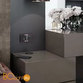 Сенсорный выключатель одноклавишный с подсветкой (черный) Werkel W4510108 a047866 - Фото 2