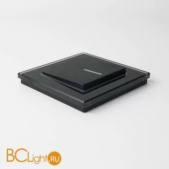Выключатель одноклавишный с подсветкой (черный матовый) Werkel W1110108 a051599 - Фото 2