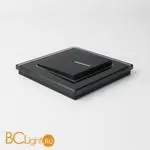 Выключатель одноклавишный с подсветкой (черный матовый) Werkel W1110108 a051599 - Фото 2