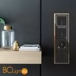 Выключатель одноклавишный проходной с подсветкой (черный матовый) Werkel W1112108 a051609 - Фото 2