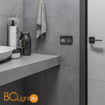 Сенсорный выключатель двухклавишный с подсветкой (черный) Werkel W4520108 a047867 - Фото 6