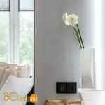 Выключатель двухклавишный проходной с подсветкой (черный матовый) Werkel W1122108 a051598 - Фото 2