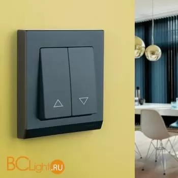 Выключатель жалюзи (черный матовый) Werkel W1124508 a051607 - Фото 1