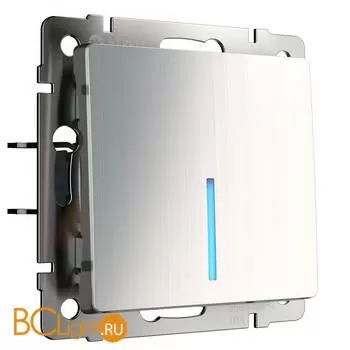 Выключатель одноклавишный с подсветкой (глянцевый никель) Werkel W1110102 a051080