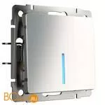 Выключатель одноклавишный с подсветкой (глянцевый никель) Werkel W1110102 a051080