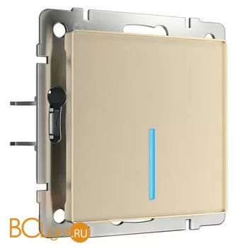 Сенсорный выключатель одноклавишный с подсветкой 1000 Вт (шампань) Werkel W4510011 a057682
