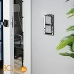 Сенсорный выключатель двухклавишный с подсветкой 1000 Вт (серебряный) Werkel W4520006 a057681 - Фото 3