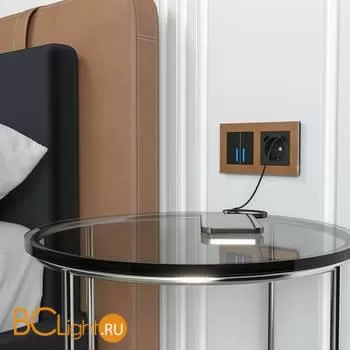 Сенсорный выключатель двухклавишный с подсветкой 1000 Вт (черный) Werkel W4520008 a057679 - Фото 8